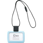 吊下げ名札ＩＤｅｏ　ＩＤカード用ヨコ型ライトブルー