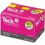 タックメモ徳用ふせん　５０×１５　蛍光４色２５冊