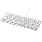 ＵＳＢ接続　有線スリムキーボード　ホワイト　■お取り寄せ品