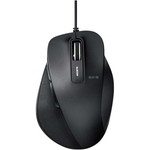 有線ブルーＬＥＤマウス　Ｍサイズ　ブラック