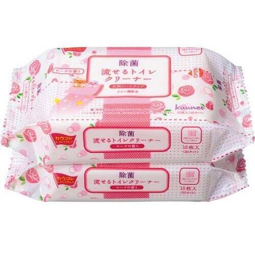 【超ＳＡＬＥ対象品】流せるトイレクリーナー大判　ローズ　２個入&times;４