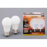 ＬＥＤ　Ｅ２６　広配光４０形　電球色　２個入