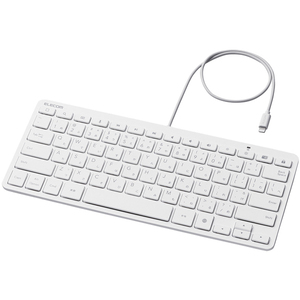 Ｌｉｇｈｔｎｉｎｇ有線キーボード／ＵＳ配列／パンタグラフ／ホワイト　ＴＫ－ＬＣＰ０１ＷＨ　■２営業日内届
