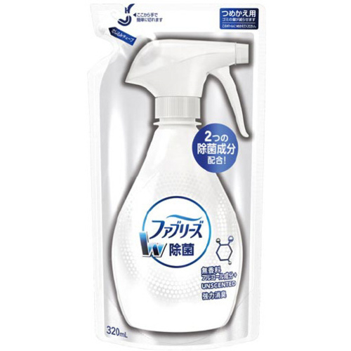 ファブリーズＷ除菌無香料　詰替３２０ｍｌ&times;５
