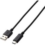 ＵＳＢ２．０ケーブル／ＰＳ５対応／Ａ－Ｃタイプ／ノーマル／２．０ｍ／ブラック　■お取り寄せ品
