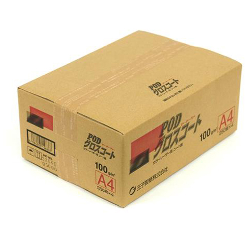 ＰＯＤグロスコート紙＜１００＞Ａ４　２５０枚&times;４冊