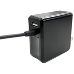 Ｔｙｐｅ－Ｃケーブル一体型　ＡＣ充電器　（ＰＤ　４５Ｗ対応）　ＭＤＳ－ＡＣＪＤＵＣＰＤ４５ＢＫ　■お取り寄せ品