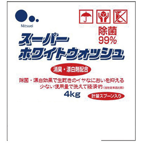 スーパーホワイトウォッシュ洗濯洗剤　４ＫＧ　【お取り寄せ品】８営業日以内届
