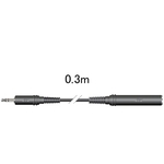 ステレオ標準ジャック－ステレオミニプラグ（０．３Ｍ）　ＣＮ－２３３Ａ　■お取り寄せ品