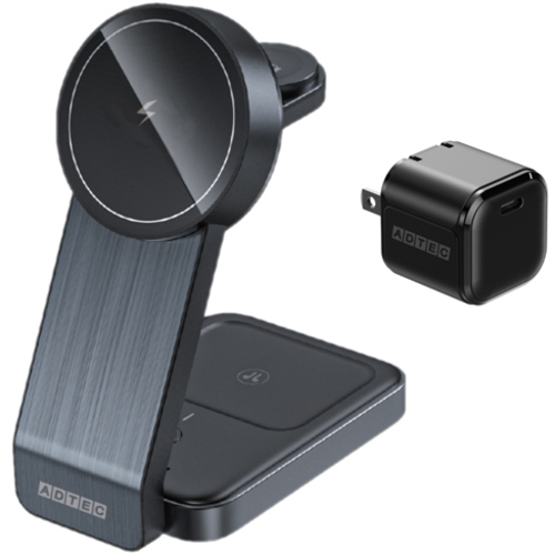 卓上Ｍａｇｓａｆｅマグネット式充電器　＆　ＰＤ充電器３３Ｗ　ＡＷＰＤ－Ｖ０１５ＭＥＷ－ｗ３３Ｗ－ＢＭ　■お取り寄せ品