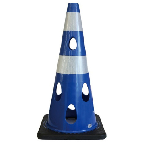 穴あきコーン　ブルー