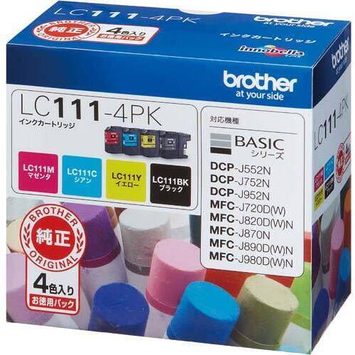 純正インク　ＬＣ１１１－４ＰＫ　４色パック