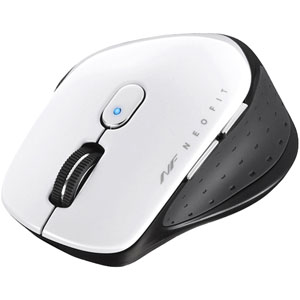 無線　ＢｌｕｅＬＥＤ　５ボタン　ＮＥＯＦＩＴマウス　Ｍサイズ　ホワイト　■お取り寄せ品
