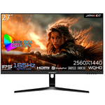 ゲーミングディスプレイ　２７型／２５６０×１４４０／ブラック　ＪＮ－２７ＩＰＳＧ１６５ＷＱＨＤＲ　■２営業日内届