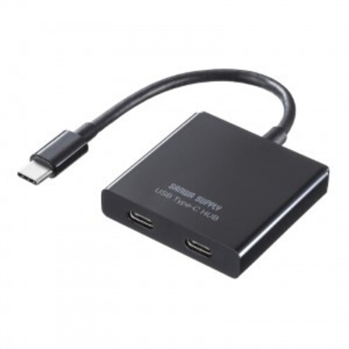 ＵＳＢ　Ｔｙｐｅ－Ｃ　ハブ（Ｃ×２）　ＵＳＢ－３ＴＣＰ１２ＢＫ　■お取り寄せ品