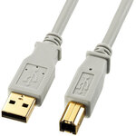 ＵＳＢ２．０ケーブル（ライトグレー・３ｍ）　ＫＵ２０－３ＨＫ２　■お取り寄せ品