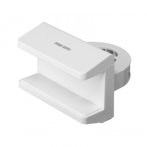 電源タップホルダー（支柱取り付けタイプ・ホワイト）　ＴＡＰ－ＣＬＡＭＰ２Ｗ　■お取り寄せ品