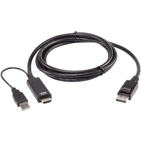 ＨＤＭＩ&rarr;ＤｉｓｐｌａｙＰｏｒｔケーブル（４Ｋ６０ｐ対応、１．８ｍ）　２Ｌ－７Ｄ０２ＨＤＰ　■お取り寄せ品