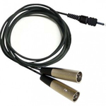 ３３０ＵＰＲ用出力ケーブル（φ３．５ＳＴ－ＸＬＲ×２　オス　７５ｃｍ）　ＡＳＰ－１８９０１　■お取り寄せ品