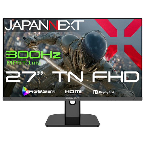 ゲーミングディスプレイ　２７型／１９２０&times;１０８０／ブラック　ＪＮ－Ｔ２７Ｇ３００Ｆ　■２営業日内届
