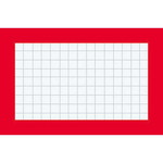 マグネット見出し４３×７４ｍｍ赤