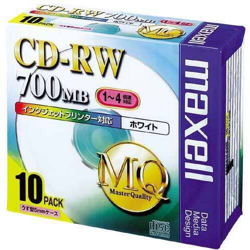 ＣＤ－ＲＷデータ用　４倍速　ＩＪ対応　１０枚Ｐ
