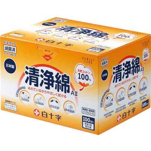 ＦＣ　清浄綿ＡＩＩ（滅菌済）　１００包入