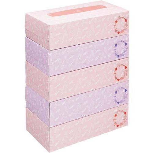 ボックスティシューリース柄２００組&times;６０箱　５梱以上
