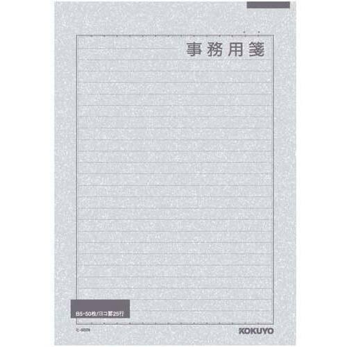 便せん事務用　セミＢ５横罫枠付２５行　５０枚&times;１０