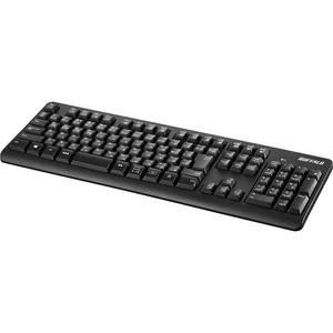 Ｂｌｕｅｔｏｏｔｈキーボード　抗菌仕様　スタンダード　フル　ブラック　ＢＳＫＢＢ１１０ＢＫ　■お取り寄せ品