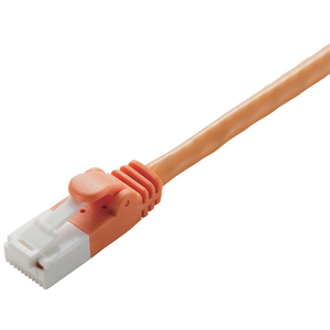 ＬＡＮケーブル／ＣＡＴ６対応／ＥＵ　ＲｏＨＳ指令準拠／爪折れ防止／簡易パッケージ仕様／３０ｍ／オレンジ　■お取り寄せ品
