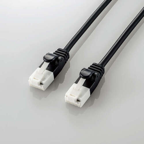 やわらかＬＡＮケーブル／ＣＡＴ６Ａ／爪折れ防止／１０ｍ／ブラック　ＬＤ－ＧＰＡＹＴ／ＢＫ１００　■２営業日内届