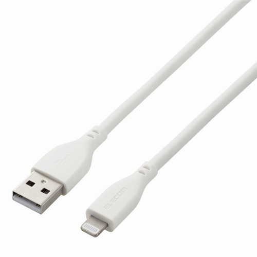 ＵＳＢ－Ａ　ｔｏ　Ｌｉｇｈｔｎｉｎｇケーブル／なめらか／１．０ｍ／ホワイト　ＭＰＡ－ＵＡＬＳＳ１０ＷＨ　■お取り寄せ品