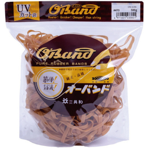 オーバンド　５００ｇ透明袋　＃４７０　アメ