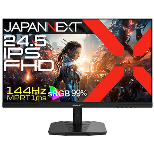ゲーミングディスプレイ　２４．５型／１９２０×１０８０／ブラック　ＪＮ－ＩＰＳ２４５Ｇ１４４Ｆ　■２営業日内届
