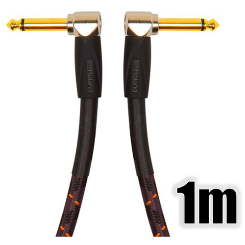 楽器用ケーブル／２４Ｋ金メッキ／１ｍ／ＴＳフォン－ＴＳフォン／両Ｌ字型　ＲＩＣ－Ｇ３ＡＡ　■お取り寄せ品