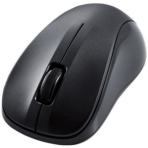 マウス／Ｂｌｕｅｔｏｏｔｈ／ＩＲ　ＬＥＤ／３ボタン／Ｓサイズ／抗菌／ブラック　■お取り寄せ品