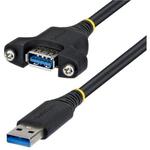ＵＳＢ　３．０ケーブル／２ｍ／Ａオス－Ａメス／パネルマウント対応　ＵＳＢＰＮＬＡＦＡＭ２Ｍ　■お取り寄せ品