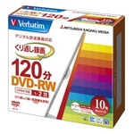 ＤＶＤ－ＲＷ（ＣＰＲＭ）　録画用　１２０分　１－２倍速　５ｍｍケース１０枚パック　ワイド印刷対応　■お取り寄せ品