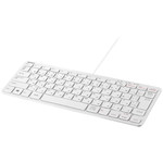 ＵＳＢ接続　有線コンパクトキーボード　ホワイト　■お取り寄せ品
