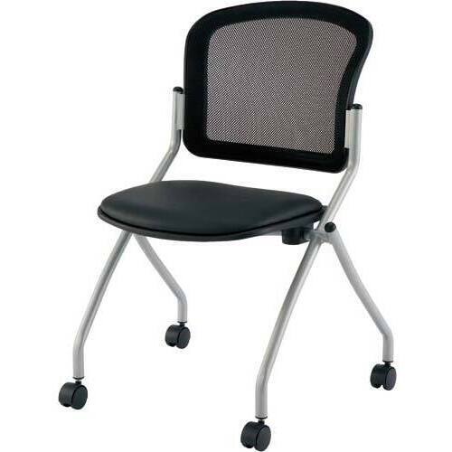 ◇メッシュネスティングチェア２　ブラック４脚以上　【組立サービス付】