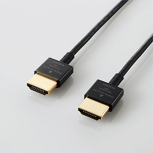 ＨＤＭＩケーブル／Ｐｒｅｍｉｕｍ／超スリム／１．８ｍ／ブラック　ＤＨ－ＨＤＰ１４ＳＳ１８ＢＫ　■お取り寄せ品