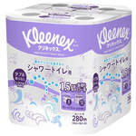 クリネックス　長持ちシャワートイレ８ロール　ダブル