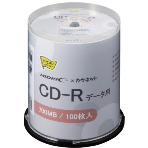 ＣＤ－Ｒ（データ用）印刷対応　スピンドル１００枚入