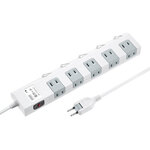 節電タップ（２Ｐ・１０個口・５ｍ）　ＴＡＰ－ＳＰ２１１０ＳＷ－５　■お取り寄せ品