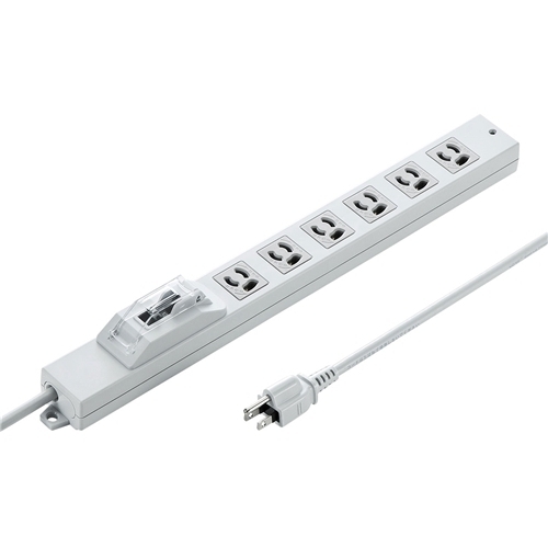 安全ブレーカータップ（オフィス・工場用・３Ｐ・６個口・３ｍ）　ＴＡＰ－ＢＲ３６Ａ－３　■お取り寄せ品