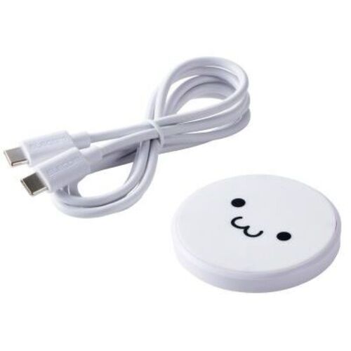 Ｑｉ規格対応ワイヤレス充電器／１２Ｗ／ＥＰＰ規格対応／卓上／ケーブル付属／１ｍ／しろちゃん　■お取り寄せ品