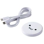 Ｑｉ規格対応ワイヤレス充電器／１２Ｗ／ＥＰＰ規格対応／卓上／ケーブル付属／１ｍ／しろちゃん　■お取り寄せ品