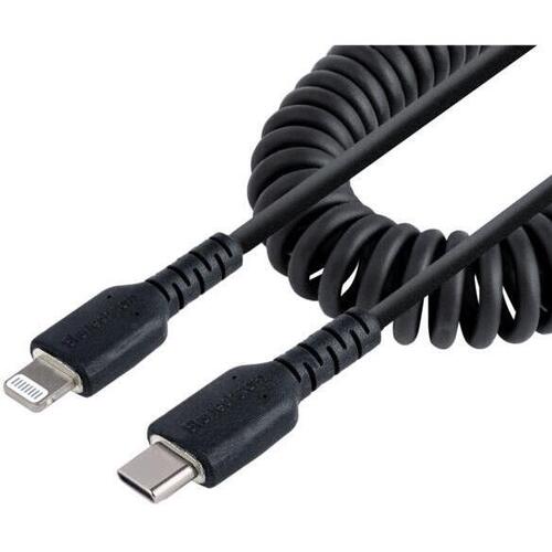 高耐久Ｌｉｇｈｔｎｉｎｇ－ＵＳＢ－Ｃケーブル５０ｃｍコイル型　ＲＵＳＢ２ＣＬＴ５０ＣＭＢＣ　■お取り寄せ品