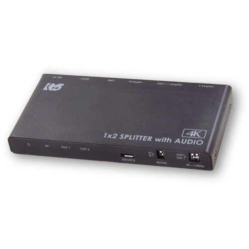 ４Ｋ６０Ｈｚ／ダウンスケール対応　外部音声出力付　ＨＤＭＩ分配器（１入力２出力）　■お取り寄せ品